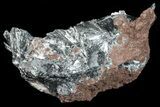 Metallic, Radiating Pyrolusite Cystals - Morocco #56957-2